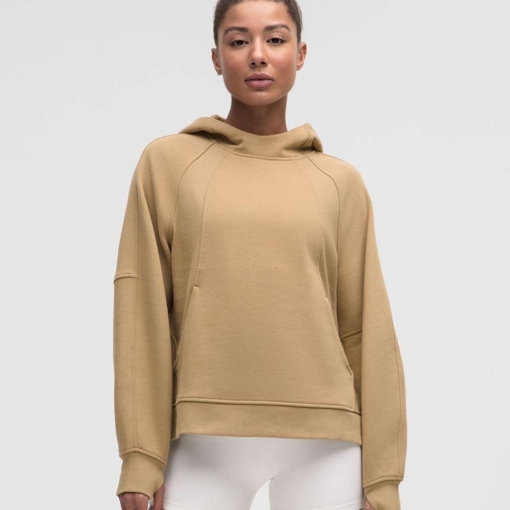 Lululemon Scuba Oversized Side-Slit Hoodie Filbert Tan XS/S NWT